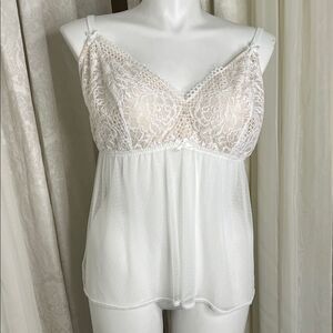 Cacique White Lace Chemise